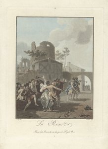 Argument La Rixe (tytuł na obiekcie) autorstwa Charles Melchior Descourtis