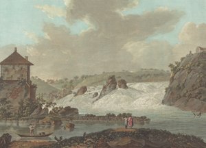 Wodospady Szafuzy, ok. 1784 autorstwa Charles Melchior Descourtis