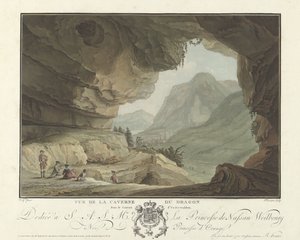 Widok na krajobraz z Jaskini Smoka Vue de la Caverne du Dragon dans le Canton d