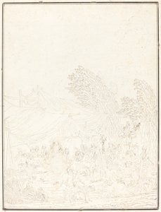 Ślub w Noce de Village, 1785. autorstwa Charles Melchior Descourtis