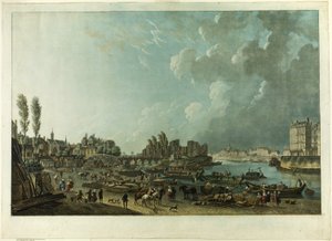 Port św. Pawła, Paryż autorstwa Charles Melchior Descourtis