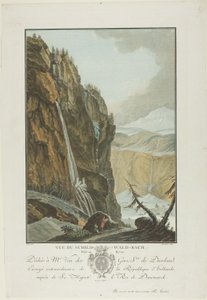 Vue du Schild-Wald-Bach, Prise Enhiver autorstwa Charles Melchior Descourtis