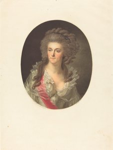Fryderyka Sophia Wilhelmina Prus, księżna Orange Nassau autorstwa Charles Melchior Descourtis after Friedrich Tischbein