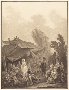 Noce de Village (Wesele na wsi) autorstwa Charles Melchior Descourtis after Nicolas Antoine Taunay