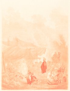 Noce de Village (Wesele na wsi) autorstwa Charles Melchior Descourtis after Nicolas Antoine Taunay
