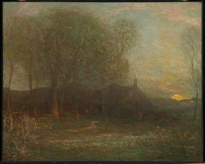 Żniwny księżyc autorstwa Charles Melville Dewey