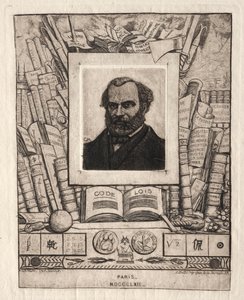Armand Gueraud z Nantes, drukarz i literat autorstwa Charles Meryon