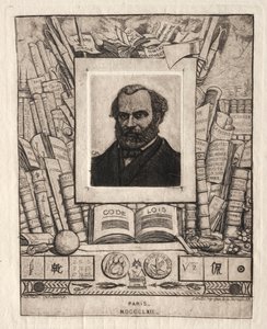 Armand Gueraud z Nantes, drukarz i literat, 1862. autorstwa Charles Meryon