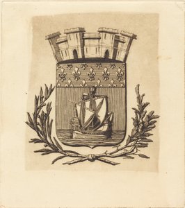 Symboliczne ramiona miasta Paryża autorstwa Charles Meryon