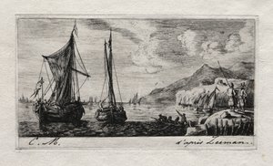 Calais - Łodzie do spłukiwania autorstwa Charles Meryon