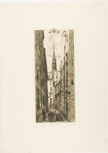 Chantrey Street, Paryż autorstwa Charles Meryon