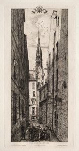 Chantrey Street, Paryż autorstwa Charles Meryon