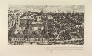 College Henri IV lub Lycée Napoleon, 1863-64. autorstwa Charles Meryon