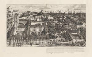 Collège Henri IV, Paryż lub Lycée Napoléon (Henry IV College lub Napoleon School, Paryż) autorstwa Charles Meryon