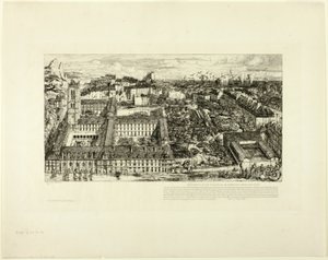 Kolegium Henryka IV (lub Lycée Napoléon), Paryż autorstwa Charles Meryon