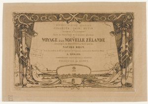 Okładka podróży do Nowej Zelandii (1842-46) autorstwa Charles Meryon