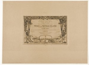 Okładka podróży do Nowej Zelandii (1842-46) autorstwa Charles Meryon