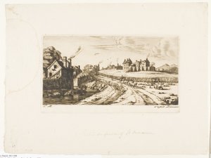 Wejście na przedmieście Saint-Marceau w Paryżu autorstwa Charles Meryon