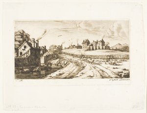 Wejście na przedmieście Saint-Marceau w Paryżu autorstwa Charles Meryon
