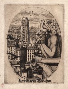 Akwaforty Paryża: Gargulec autorstwa Charles Meryon