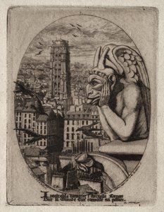Akwaforty Paryża: Gargulec, 1853.