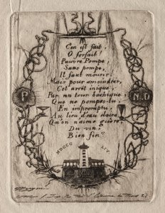Akwaforty Paryża: Pompa Notre Dame, mały talerz, 1854. autorstwa Charles Meryon