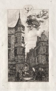 Akwaforty Paryża: Wieżyczka, rue de l