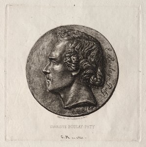Evariste Boulay-Paty; poeta autorstwa Charles Meryon