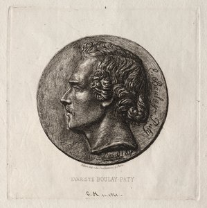 Evariste Boulay-Paty, poeta, 1861. autorstwa Charles Meryon