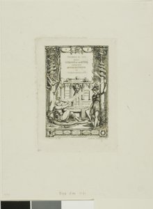 Frontispis do katalogu dzieł Thomasa De Leu autorstwa Charles Meryon