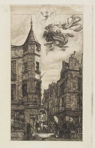 Dom z wieżyczką, nr 22 autorstwa Charles Meryon