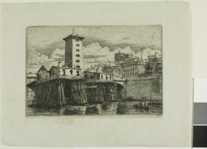 Pompa Notre-Dame, Paryż autorstwa Charles Meryon