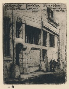 La Rue Des Bad Garcons 3. stan, 5 x 3 78 cali, 1854, 1927 autorstwa Charles Meryon