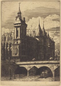 Wieża zegarowa, Paryż (Wieża zegarowa, Paryż) autorstwa Charles Meryon