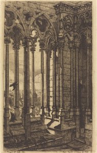 Galeria Notre Dame, Paryż (Galeria Notre Dame, Paryż) autorstwa Charles Meryon