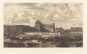 Stary Luwr, obraz Zeemana, 1651 autorstwa Charles Meryon