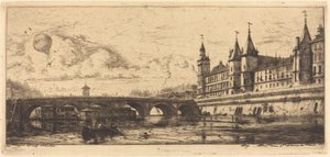 Pont-au-Change, Paryż autorstwa Charles Meryon