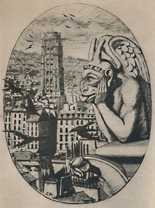 Le Stryge 8. stan 6 34 x 5 18 cali, 1853, 1927 autorstwa Charles Meryon