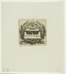 Grób Moliera, cmentarz Père-Lachaise, Paryż autorstwa Charles Meryon