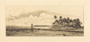Oceania, wysepki przy Uvea (Wallis); Połów z palmami, 1845