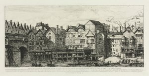Część miasta Paryża pod koniec XVII wieku, 1861. autorstwa Charles Meryon