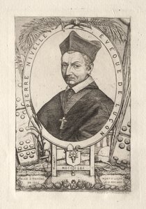 Pierre Nivelle, biskup Luzon, 1861. autorstwa Charles Meryon