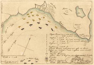 Plan du Combat de Sinope (Plan bitwy pod Synopą) autorstwa Charles Meryon