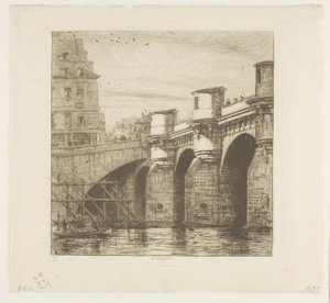 Pont Neuf, Paryż autorstwa Charles Meryon