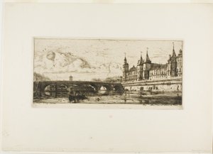 Pont au Change, Paryż autorstwa Charles Meryon