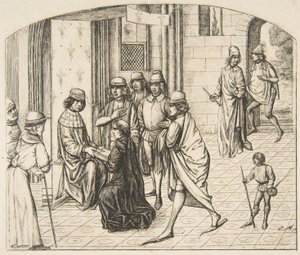 Prezentacja Valerius Maximus królowi Ludwikowi XI, 1862. autorstwa Charles Meryon