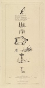 Rebus: Béranger nie był zbyt silny, ponieważ nigdy nie miał klucza do pól, 1863. autorstwa Charles Meryon