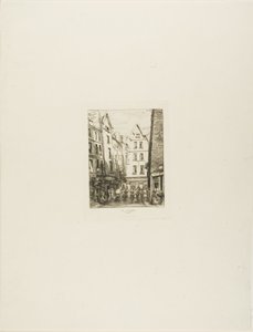 Rue Pirouette w Les Halles w Paryżu autorstwa Charles Meryon