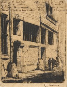 Rue des Bad Garçons, Paryż, 1854. autorstwa Charles Meryon