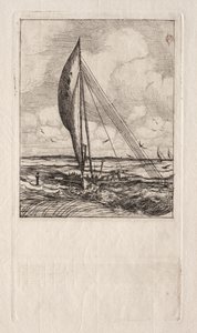 Swift Sailing Proa, Archipelag Mulgrave, Oceania autorstwa Charles Meryon